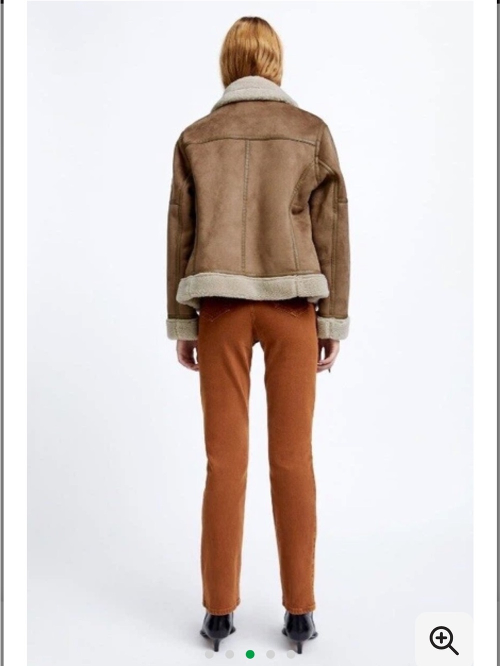 Zara Bootcut Straight Leg Jeans Brown - Picture 16 of 16
